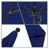 California Umbrella 7.5' Black Aluminum Market Patio Umbrella, Pacifica Navy 194061334997